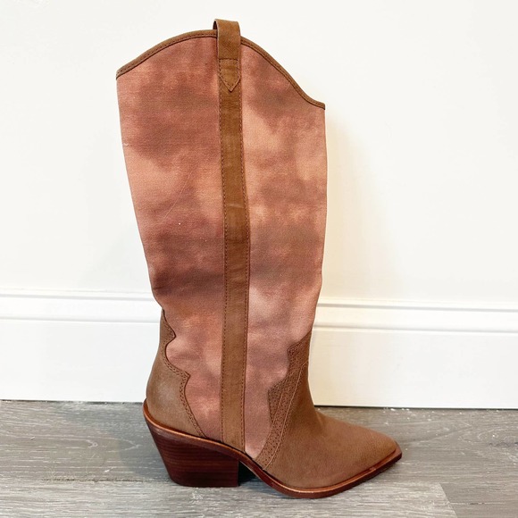 Dolce Vita Navene Cowboy Western Boots Brown 7 - Picture 4 of 10